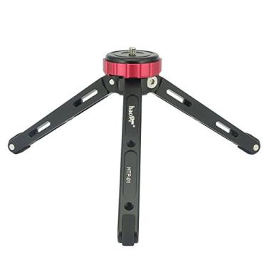 Imagem de Suporte para mesa de mesa de tripé Haoge com suporte de 1/4 parafuso e design de perna de função para câmera digital DSLR câmera câmera câmera câmera câmera câmera de baixo ângulo fotografia macro, Tabletop Tripod