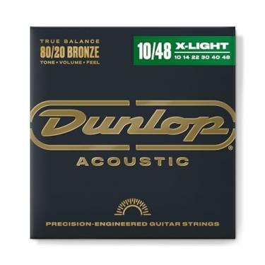 Imagem de Dunlop DAB1048 Cordas de guitarra bronze acústico 80/20, extraleve, 0,010 – 0,048, 6 cordas/conjunto