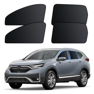 Imagem de ZATOOTO Persianas de janela de carro para Honda CR-V 2017-2022, 4 peças de capas magnéticas de janela de carro - Cortinas de privacidade 100% de bloqueio de luz, sombra de sol de janela lateral para