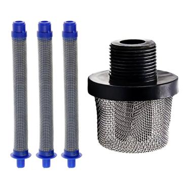 Imagem de ZHUITU 288716 Filtro De Sucção Entrada 3/4" Para Pulverizador Tinta Airless, Máquina Pulverização, Filtro, 4 Peças 288749 60 Filtros Malha Pistola, Combinação Adequada Pistolas
