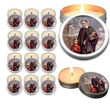Imagem de 10 Velas Aromaticas Lembrancinhas Santa Barbara na Latinha Decoração C