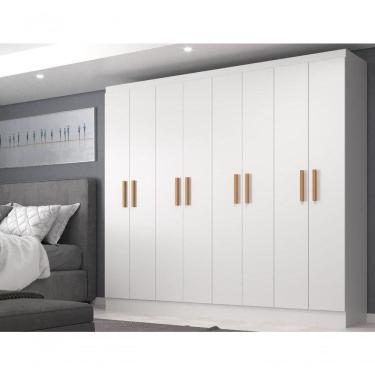 Imagem de Guarda Roupas Paris 8 Portas Casal - Branco Branco