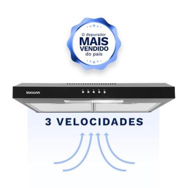 Imagem de Depurador Exaustor Slim 60Cm Preto DPS161PT Suggar 127V, DPS161PT, 110