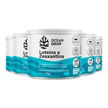 Imagem de Kit 5 Luteína E Zeaxantina Ocean Drop Vegana 60 Cápsulas