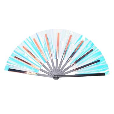 Imagem de Asixxsix leque rave leque dobrável roupas rave para mulheres leque chinês leque de dança acessórios para festivais leques de casamento para convidados leque para festivais leque dobrável