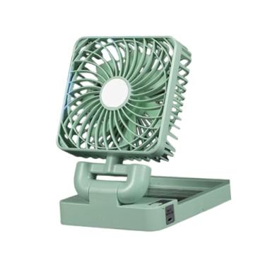 Imagem de Ｂｅｓｇａ Ventilador de refrigeração de veículo elétrico e movido a energia solar multiuso portátil para automóvel ventilador de veículo circulador de ar para, Cabeça única Verde