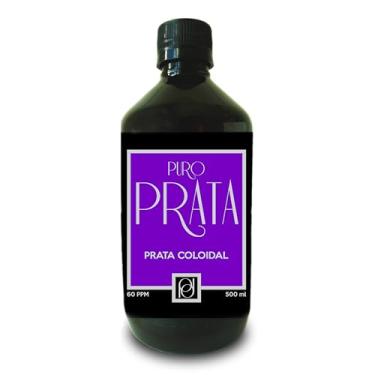 Imagem de Puro Prata - Água de Prata Coloidal 60ppm 500ml Garrafa de Vidro Vegetariano