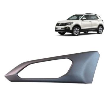 Imagem de Moldura Macaneta Interna Dianteira Esquerda Vw Tcross Prata - Volkswag