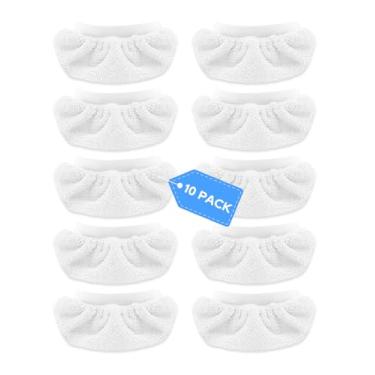 Imagem de KeeTidy Pacote com 10 panos de microfibra para limpador a vapor portátil compatível com Bissell Steam Shot, Comforday, PurSteam, Wagner Spraytech, acessórios de limpeza a vapor laváveis universais