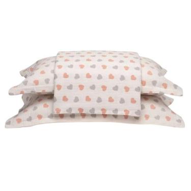 Imagem de Colcha Casal Piquet Dohler 03 Peças Estampada 2,20x2,50m, Venus Piquet