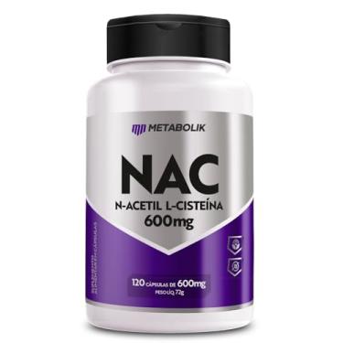 Imagem de NAC N-acetil L-cisteína 600mg (120caps) - Metabolik Nutrition
