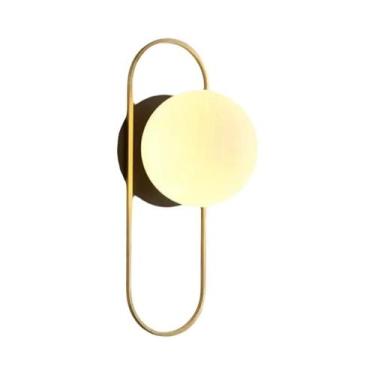 Imagem de Lâmpadas De Parede LED Minimalistas G9 De Cabeceira Bola De Vidro Fosc