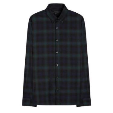 Imagem de Camisa Masculina Ellus Xadrez Verde-Masculino