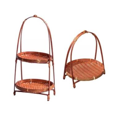 Imagem de Ｂｅｓｇａ Cestas de Bambu para Exposição de Frutas em Cozinhas E Cafés