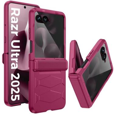 Imagem de GooseBox Capa para Motorola Razr Ultra 2025, protetor de tela de privacidade integrado e proteção de dobradiça à prova de choque, capa para smartphone com tudo incluído para Motorola Razr Ultra 2025
