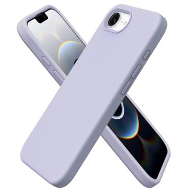 Imagem de ORNARTO Compatível com capa de celular de 6,5 cm, silicone líquido 3 camadas de borracha macia totalmente coberta, capa protetora à prova de choque de 6,1 polegadas com forro de microfibra