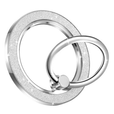 Imagem de Fonessary Suporte Magnético Para Celular Com Anel Brilhante, Smartphone Brilhante