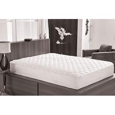 Imagem de Protetor de Colchão Impermeável com Slip, Trisoft, Branco, Solteiro, Tecido