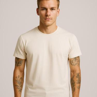 Imagem de Camiseta Preta Masculina Gola Redonda Lisa Casual Premium - Obstinate,