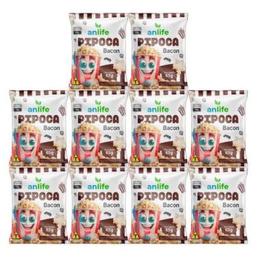 Imagem de Kit 10 Pipocas Anlife Salgada 65g - Tradicional Ou Bacon