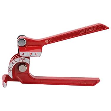 Imagem de Jiawu Dobrador de tubos 3 em 1, ferramenta manual para dobrar tubos de 0 a 90 graus para 6 mm, 8 mm e 10 mm, para tubos de cobre, latão, alumínio e aço fino, vermelho