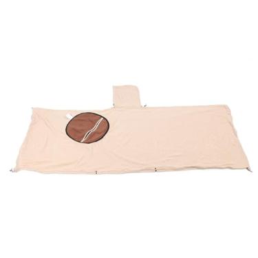 Imagem de Capuz à prova de com capuz com capuz com capuz com capuz de cobertor de adulto para adultos saco de dormir de poncho para acampar calor ao ar livre confortável aconchegante (Café)