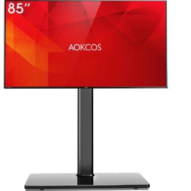 Imagem de Suporte de TV AOKCOS Floor com suporte giratório, TVs de 43 a 85 polegadas de até 50 kg