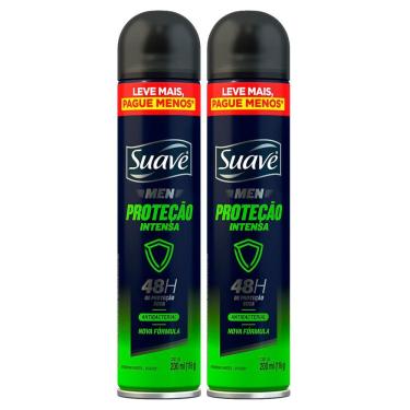 Imagem de Kit 2 Desodorante Suave Men Proteção Intensa Aerossol Antitranspirante 48h 200ml