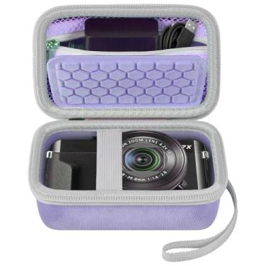 Imagem de Comecase Estojo De Transporte Para Câmera Digital Compatível Com Canon Powershot G7 X Mark Ii/G7X Iii 4K Vlogs/Para Camkory/Para Lecran E Mais, Bolsa Armazenamento Compacta Pequena Crianças (Roxa)