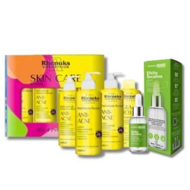 Imagem de KIT Skincare Anti Acne e Oleosidade Rhenuks, Sérum Efeito Secativo Esp