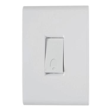 Imagem de Campainha botão pulsador interruptor Tramontina Liz 10A Bco