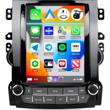 Imagem de [4+64G] Estéreo automotivo Android 15 para Chevrolet Chevy Malibu 2012 2013 2014 2015 com carro sem fio e Android Auto, rádio veicular de 9,7 polegadas com link espelhado Bluetooth FM/RDS WiFi GPS SWC