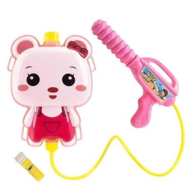 Imagem de Brinquedo Infantil Mochila Arminha Lança Água Pistola Gata - XCELL
