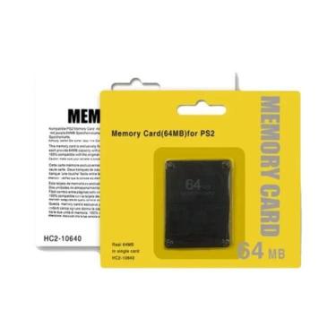 Imagem de Cartão de Memória PS2 (8MB a 256MB) - Para Sony PlayStation 2, 64 MB