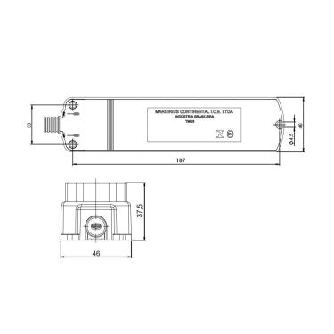 Imagem de Régua Com 5 Tomadas Margirius Tmu5-310 2p+t 10A Preta Bivolt Preto
