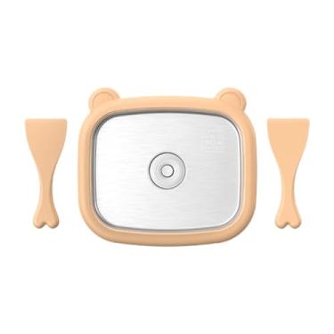 Imagem de MotiveTech Máquina de Sorvete de Iogurte Infantil de aço Inoxidável com Placa Fria E Acessórios Compactos E Multifuncionais Faça Você Mesmo 10,2 X 8,2 X 1,4 Pole, com Capa de Poeira