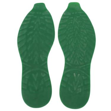 Imagem de LiebeWH 1 par de Sapatos Não Deslizantes Protetor para Tênis, V Padrão de Borracha Sola de Borracha Solas de Substituição Patch para o Tamanho 41-44 Resistência à Moda (Verde)