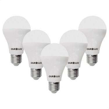 Imagem de Kit 5 Lâmpada Led Bulbo A60 12w 6500k E27 Branco-frio Bivolt - Ourolux