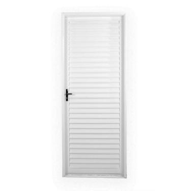 Imagem de Porta De Aco Laminada Mgm Direita 215X75cm Rq60mm Branco