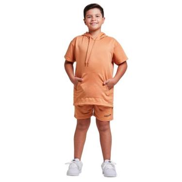 Imagem de Conjunto camisa canguru e shorts moletinho infantil - Daze Modas, Lara