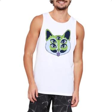 Imagem de Camiseta Regata Alien Cat Gato Alienigena - Alearts, EG