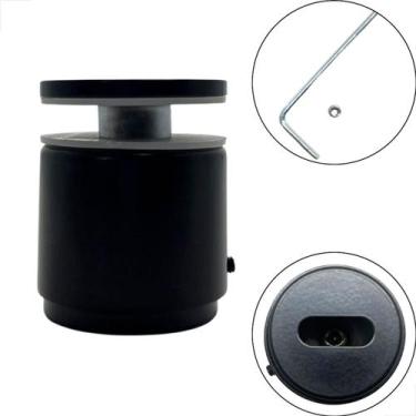 Imagem de Prolongador Aço Inox 304 Regulagem Guarda-Corpo Vidro Preto - Fast Vid