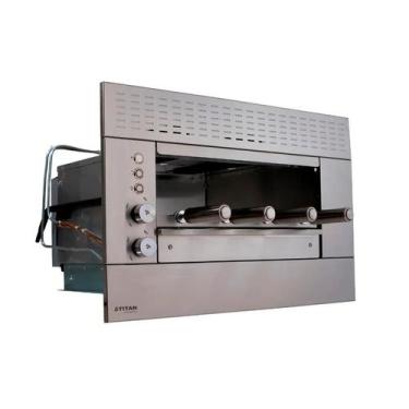 Imagem de Churrasqueira a Gás de Embutir 4 Espetos SUPREMA Ventilado 04 G Titan,