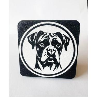 Imagem de Plugue de engate de reboque bloqueável para receptores de 5 cm Toyota Dodge Ford Suzuki Tacoma Tundra (Cão Boxer)