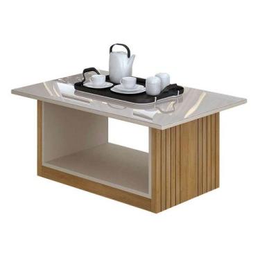 Imagem de Mesa de Centro Veneza Valdemoveis Cinamomo Off White - Estrela Móveis