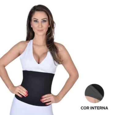 Imagem de Cinta Abdominal Neoprene Ajustável Alta Queima Gordura Reduz Medidas L
