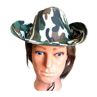 Imagem de Chapéu de Pesca Camuflado Amarração Verde Militar - Mor, Verde, Sem gê