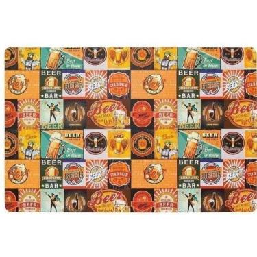 Imagem de Jogo Americano Flex 28x44cm Copa&Cia 4 Peças, Beer