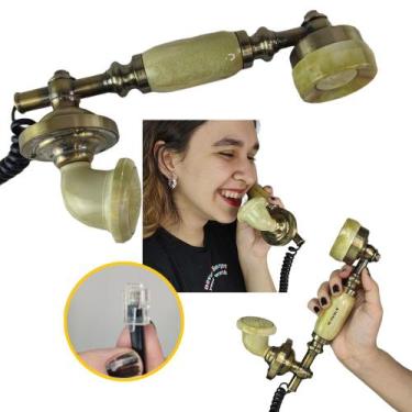 Imagem de Gancho Monofone Telefone Fixo RJ11 Vintage Decoraçao Retro Restaurante