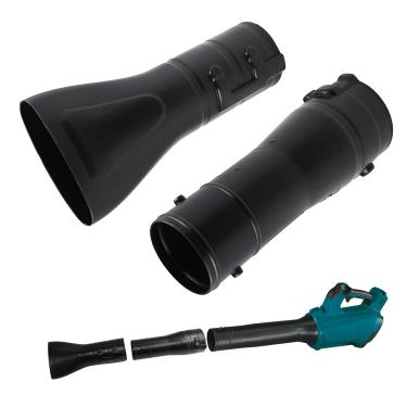 Imagem de Molloparts XBU02 XBU03 Series Tubo adaptador de soprador de folhas e bocal de extremidade plana para Makita XBU02Z XBU03 18V X2 36V Sopro manual, soprador sem escova sem fio substitui 191B21-6, 191L13